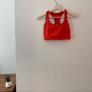 Athleta Ultimate Bra in 32D-DD (XS), bright orange red